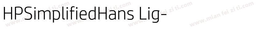 HPSimplifiedHans Lig字体转换